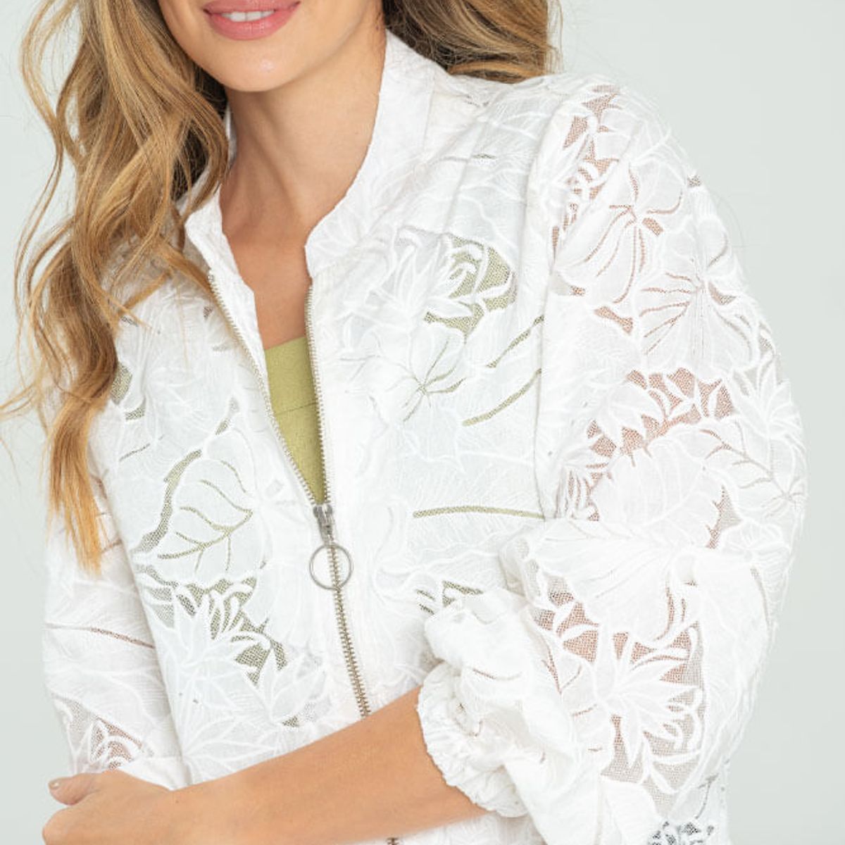 RAGGED - Chaqueta encaje Blanco crudo Ragged