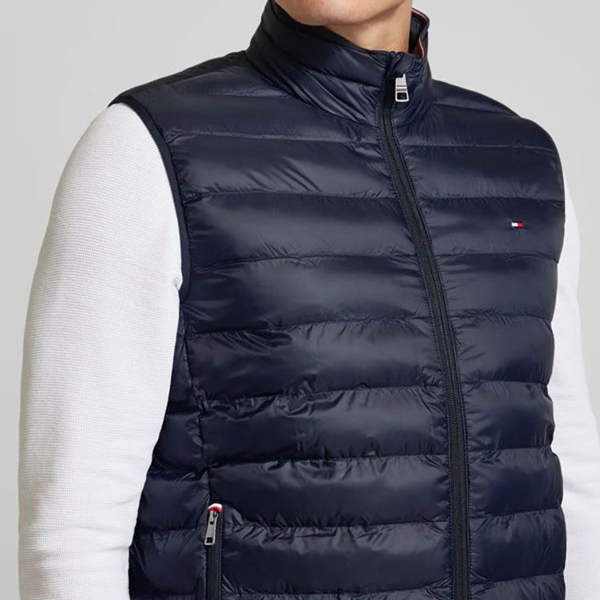 TOMMY HILFIGER - Chaleco azul Packable Tommy Hilfiger