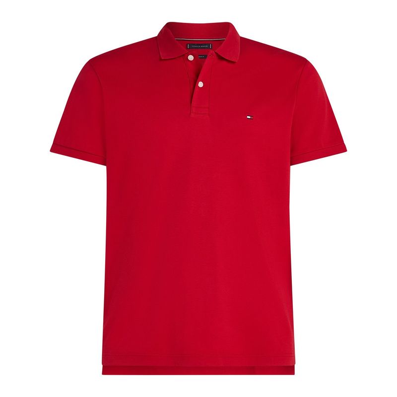 TOMMY HILFIGER - Polo rojo de corte regular Tommy Hilfiger