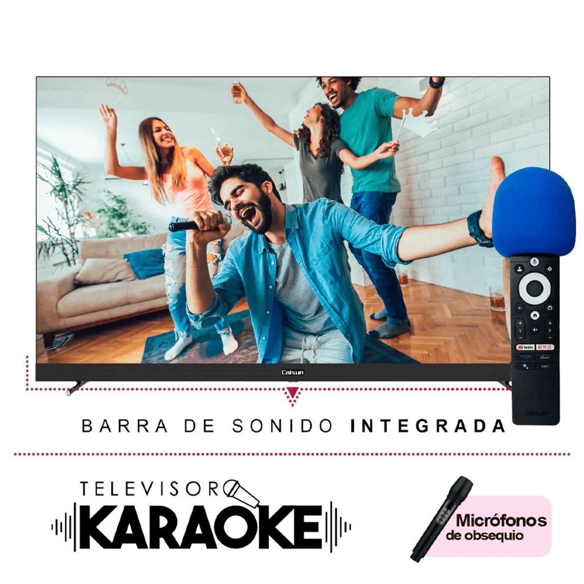 CAIXUN - Televisor Caixun 55 Pulgadas Smart TV 4K C55VSUG