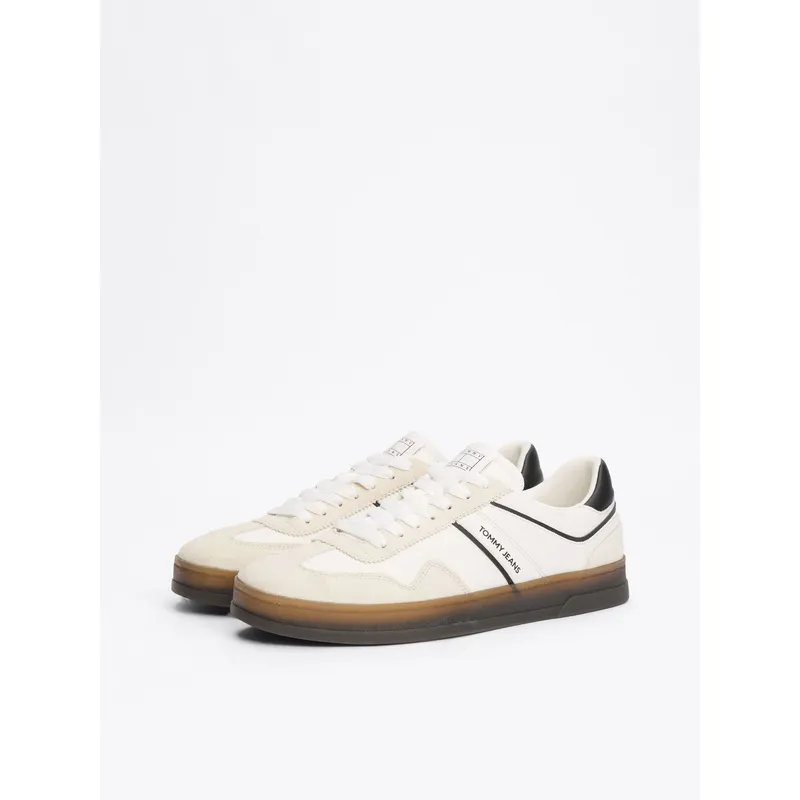 TOMMY HILFIGER - Tenis negro greenwich de cuero Tommy Hilfiger