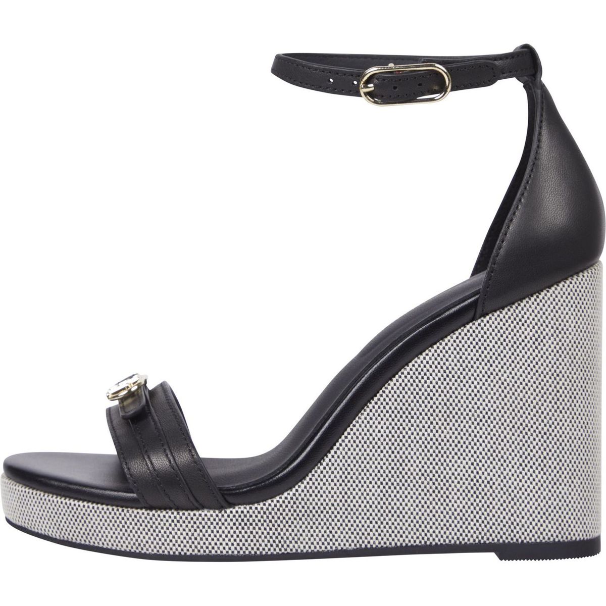 TOMMY HILFIGER - Alpargatas negro con monograma Tommy Hilfiger