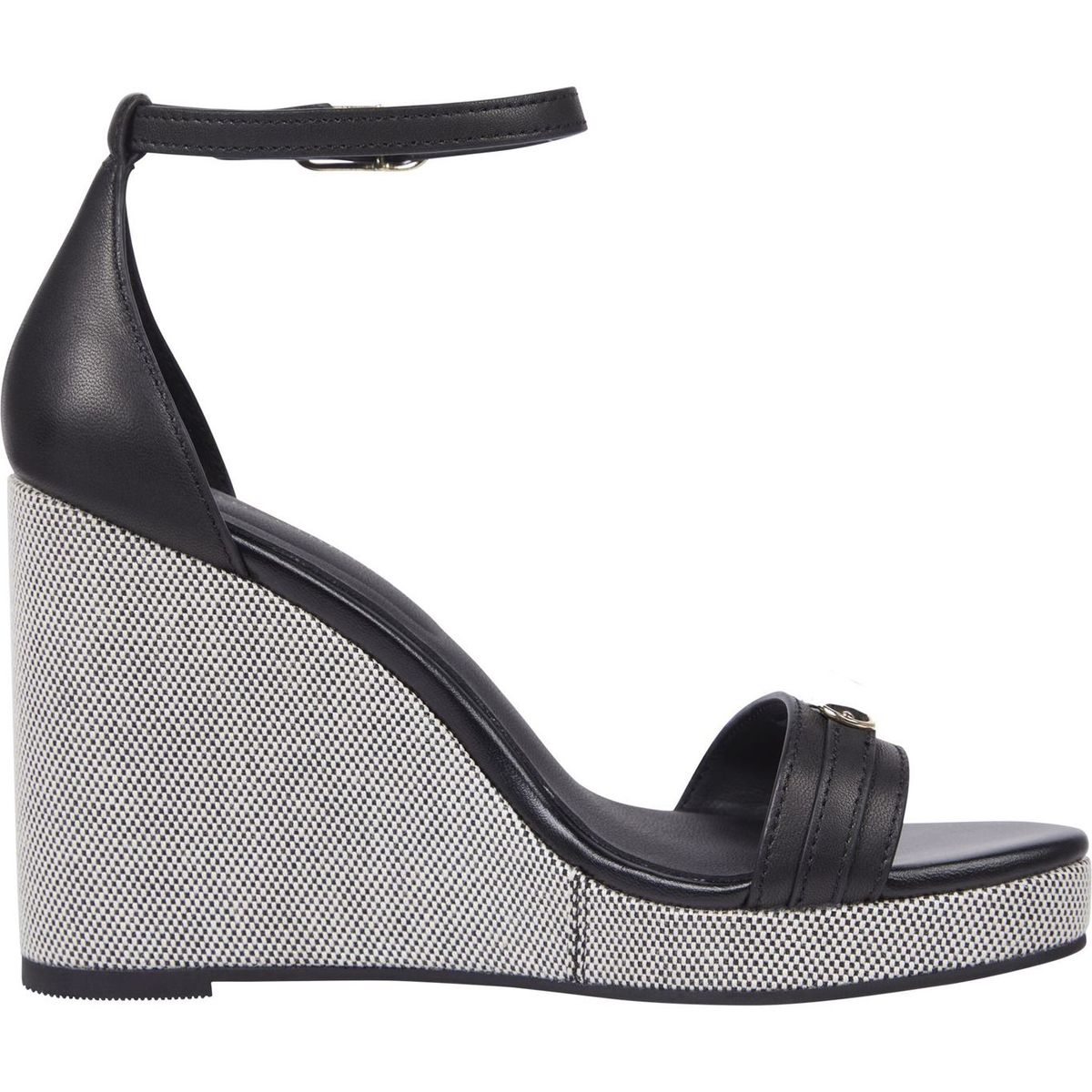 TOMMY HILFIGER - Alpargatas negro con monograma Tommy Hilfiger