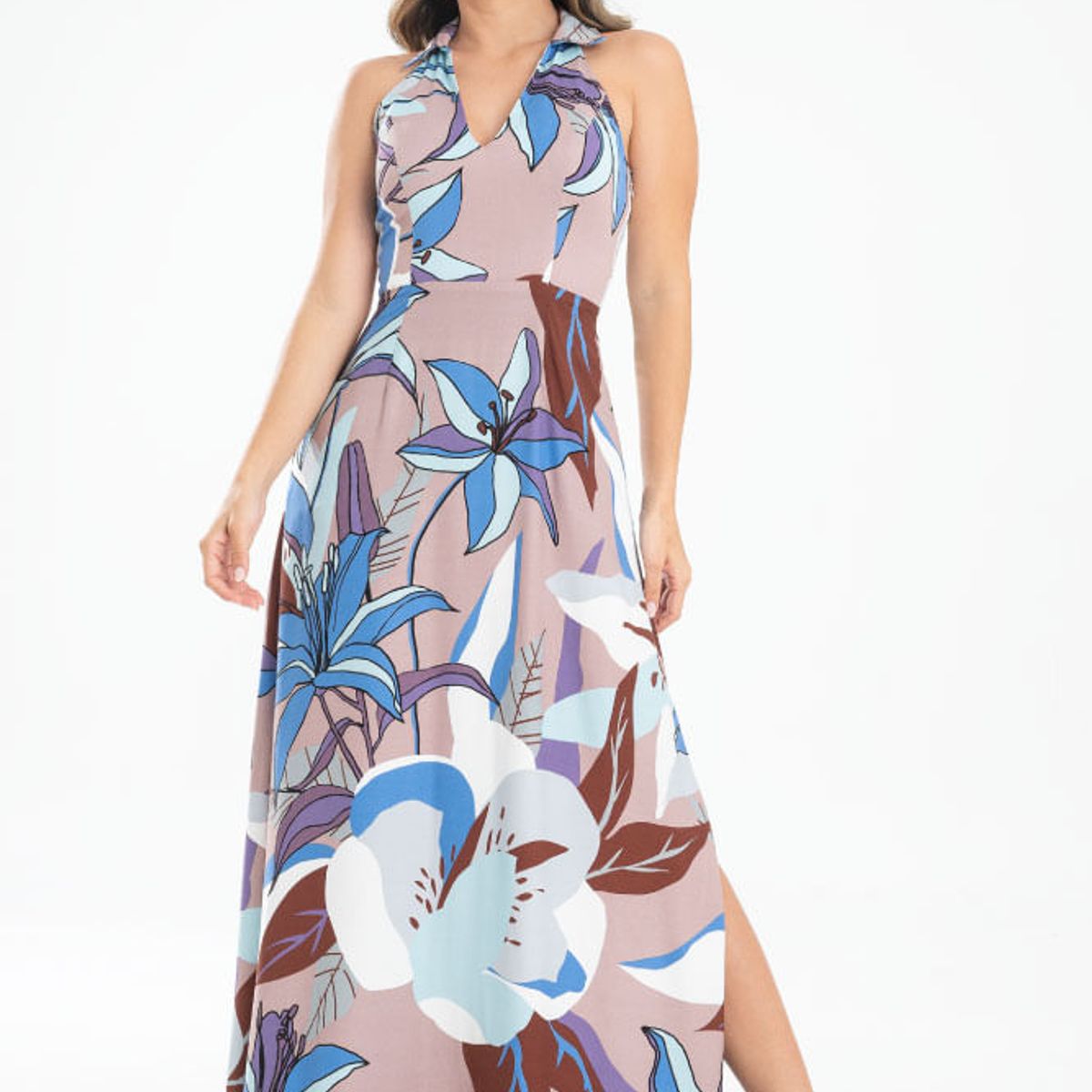 RAGGED - Vestido carmen Azul hortensia Ragged