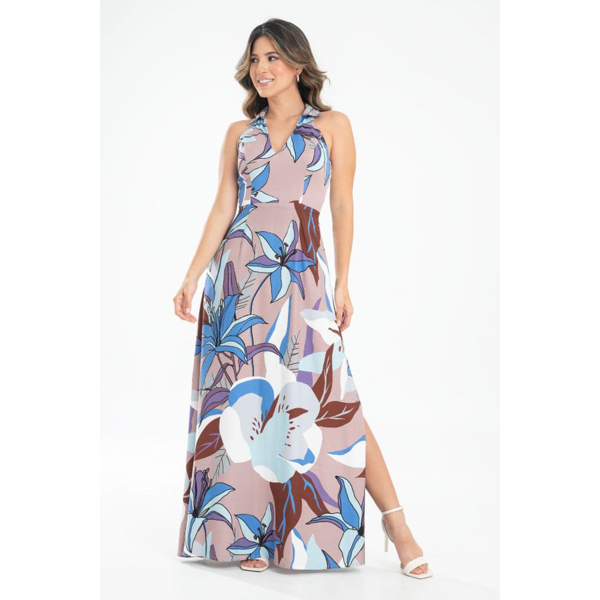 RAGGED - Vestido carmen Azul hortensia Ragged