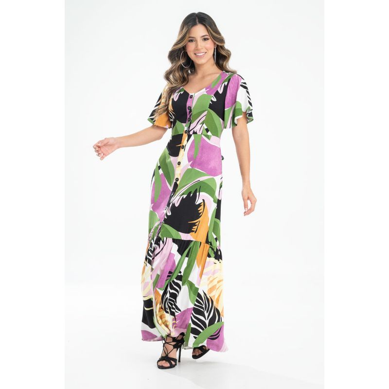 RAGGED - Vestido largo maggio Morado claro Ragged