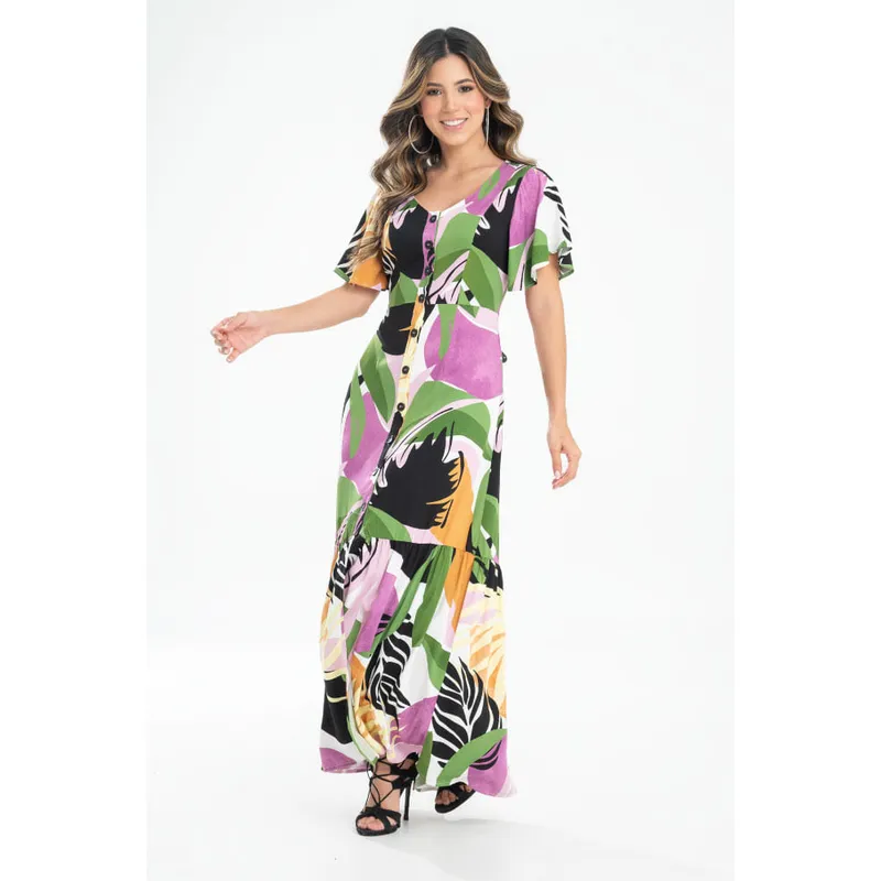 RAGGED - Vestido largo maggio Morado claro Ragged