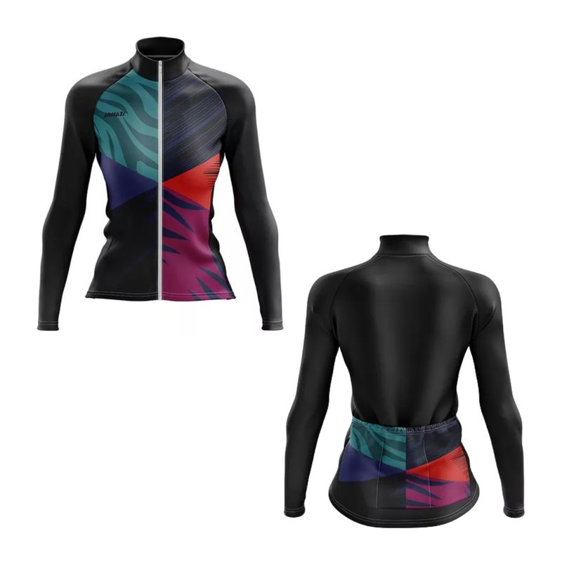 ARMAZI SPORT - Jersey Ciclismo ARMAZI Ruta MTB Manga Larga Dama Colores.