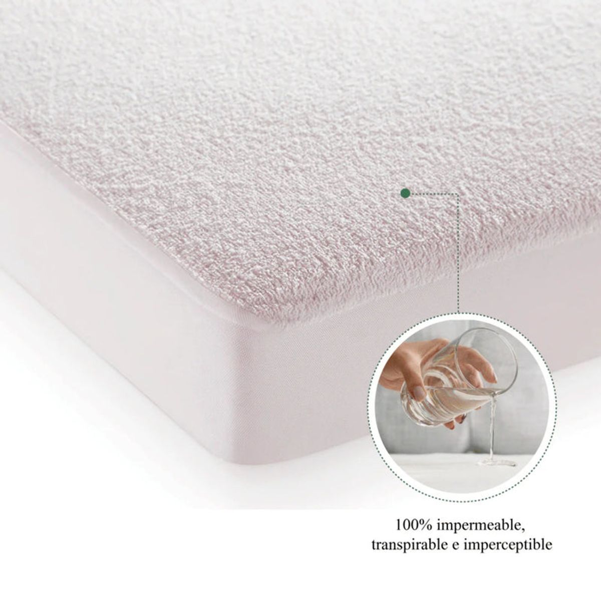 GENERICO - Protector de Colchón 100% Impermeable Calidad Premium Cama Sencilla