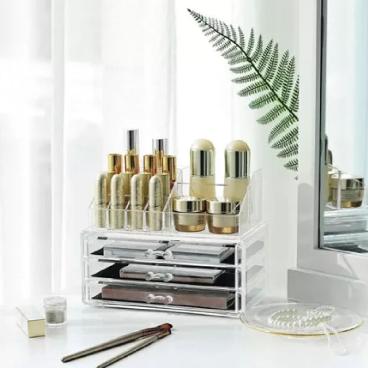 GENERICO - Organizador De Maquillaje 4 Cajones Almacenador Cosmeticos