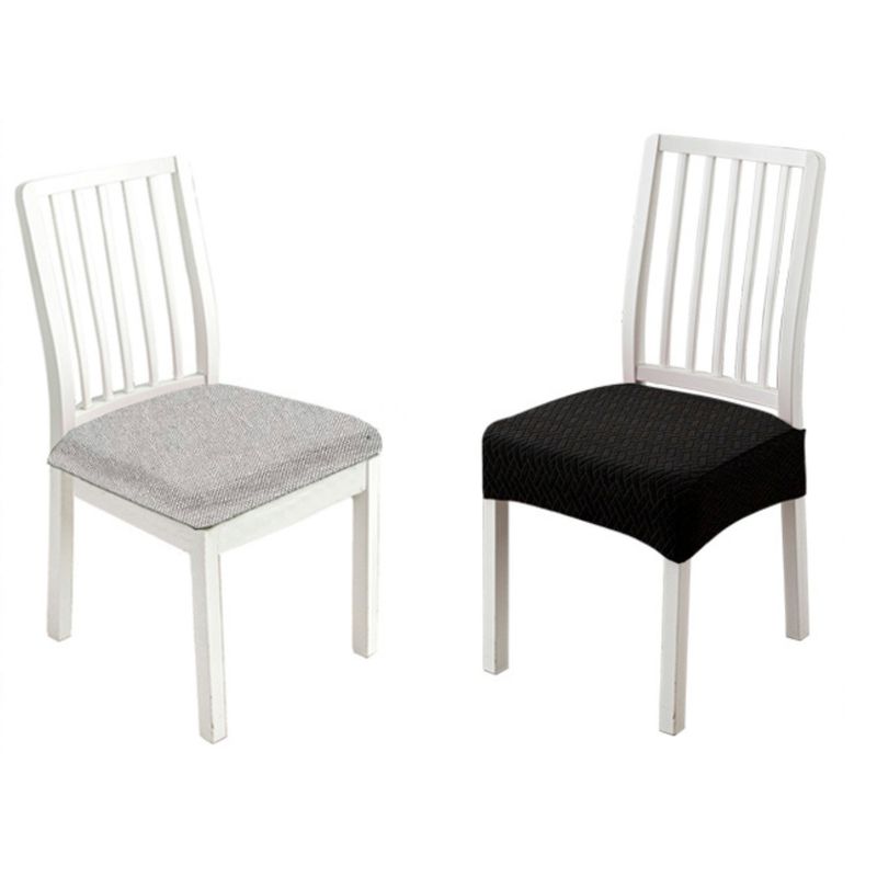 KARYTEX - Funda Protector Silla Comedor Elástico Sentadero Gris x4 Puestos