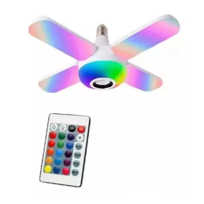 GENERICO - Lampara Bombillo Parlante Bluetooth Colores Inteligente Led