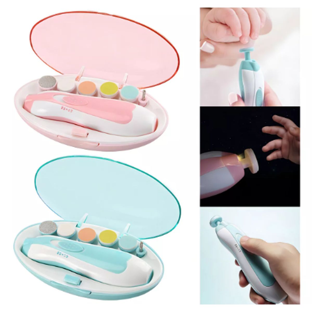 BABY ALIVE - Lima Eléctrica Para Bebe Cuidado De Uñas Azul