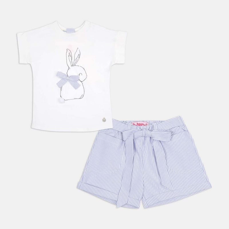 BUBBLE GUMMERS - Conjunto Para Niña Bubblegummers Crema Maura