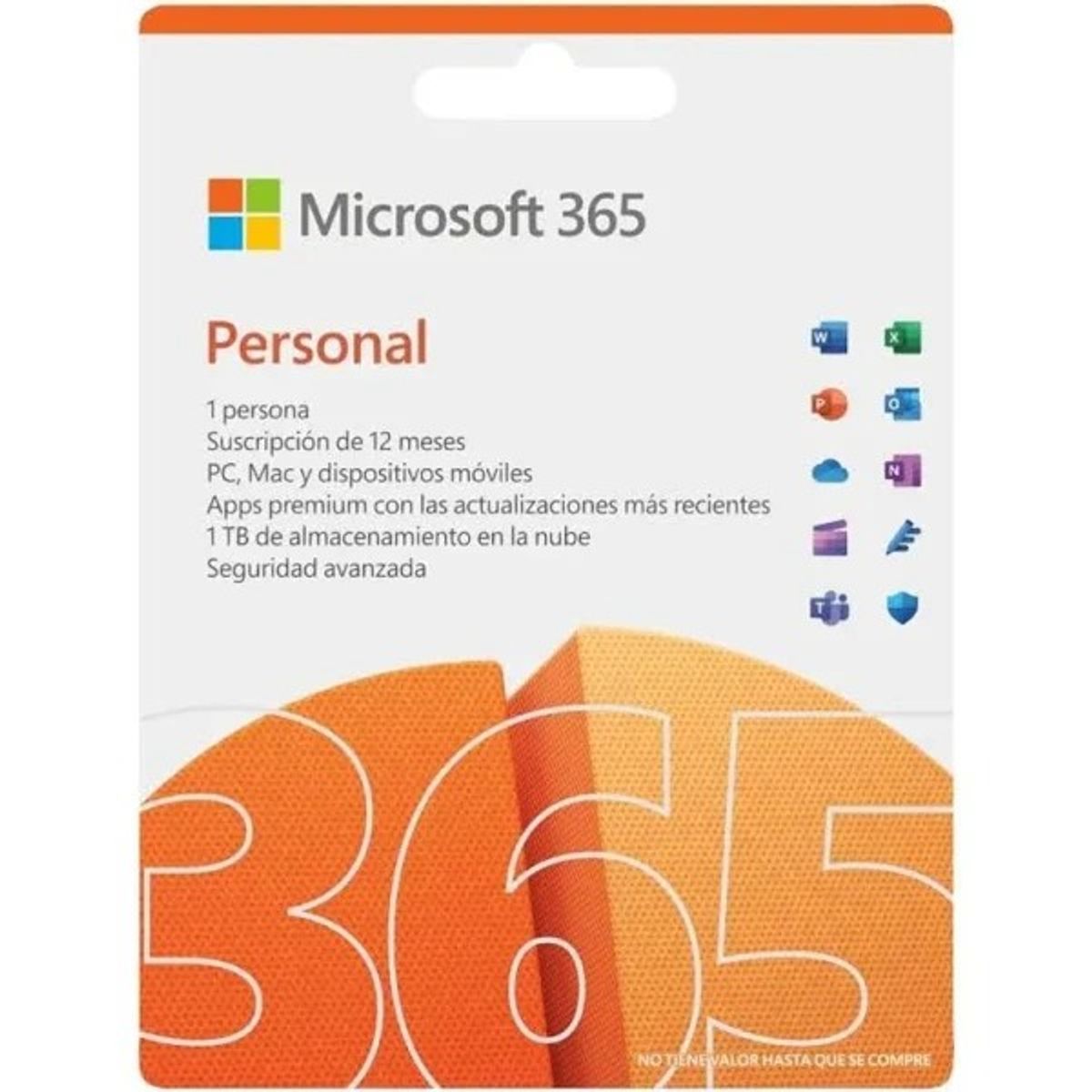 MICROSOFT - Microsoft Office 365 Personal Digital 1 USUARIO