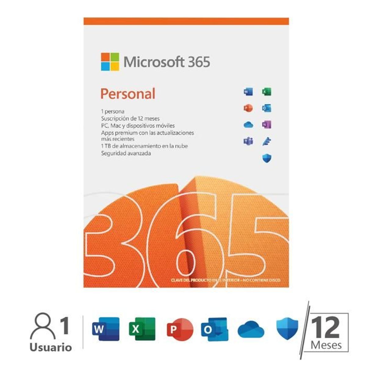 MICROSOFT - Microsoft Office 365 Personal 1 USUARIO