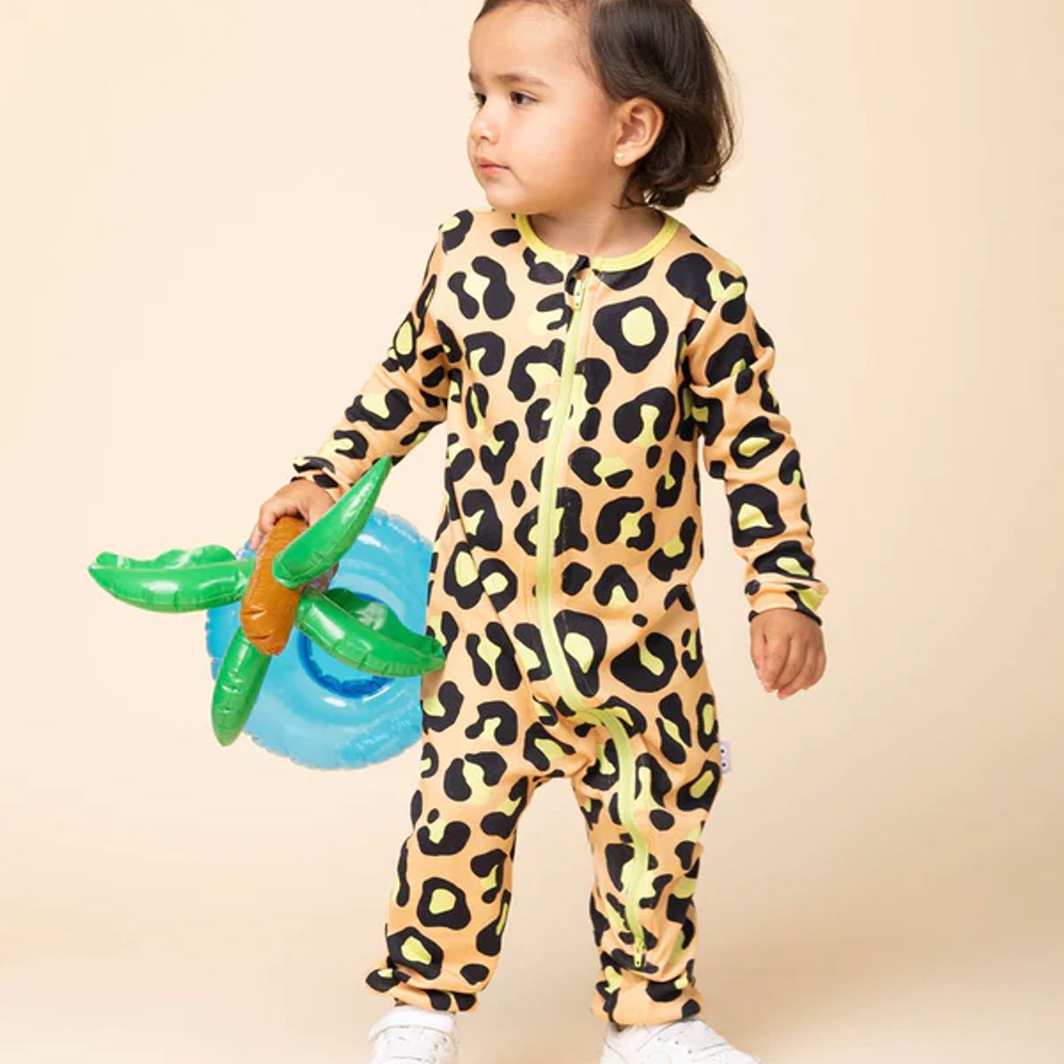 DOSOJOS - Pijama para bebés de Animal Print en 100% algodón peruano
