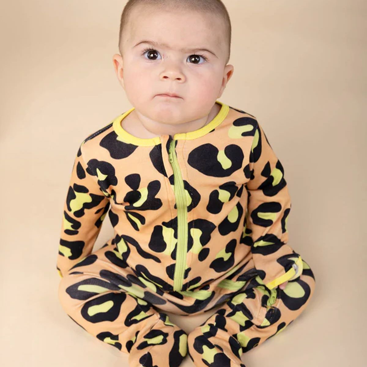 DOSOJOS - Pijama para bebés de Animal Print en 100% algodón peruano