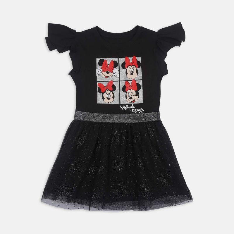 DISNEY - Vestido  Para Niña Licenses Disney Negro Nia L