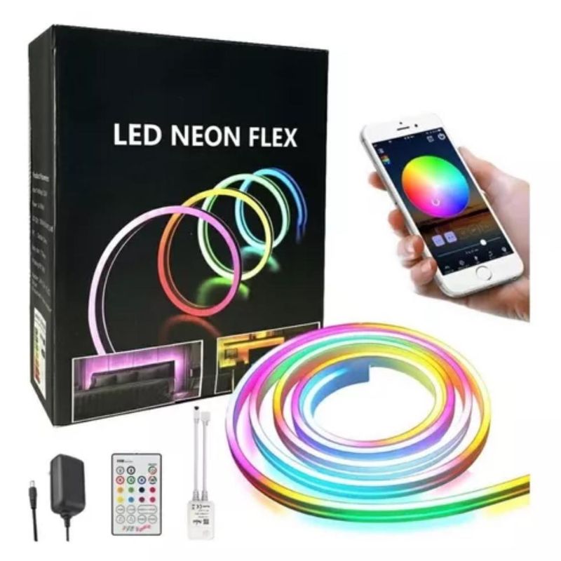 GENERICO - Cinta led de neón 480l-5m Color De La Luz Multicolor