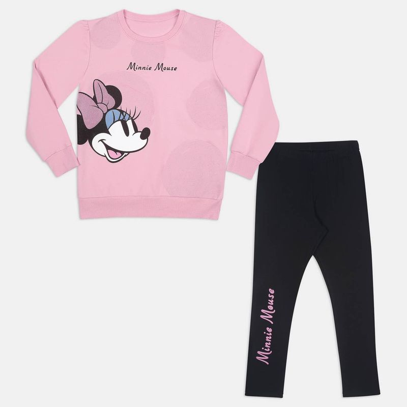 DISNEY - Conjunto Para Niña Licenses Disney Rosado-Negro Nivy L