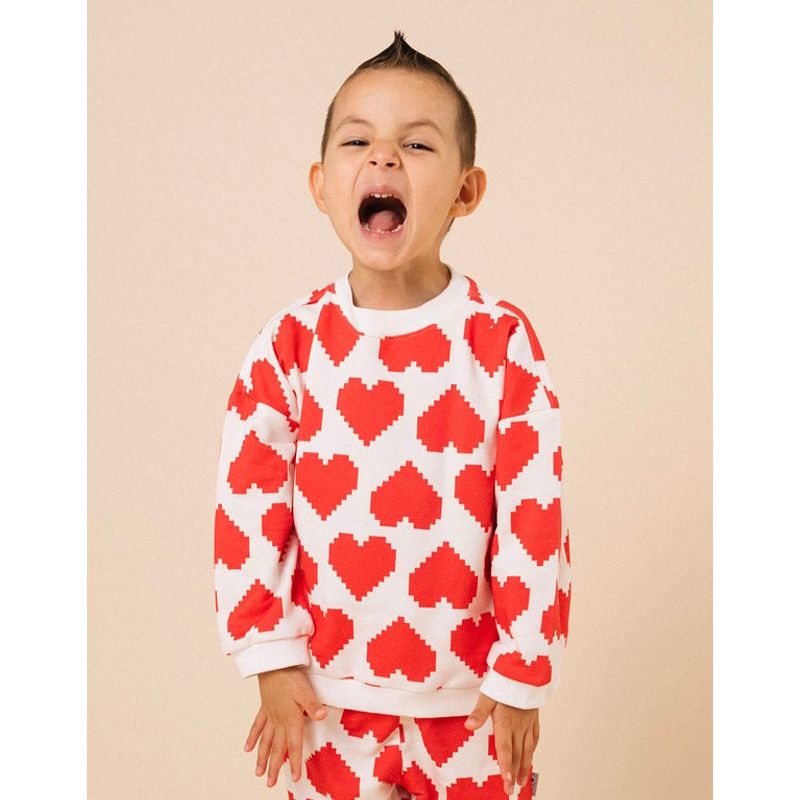 DOSOJOS - Buzo unisex en 100% algodón peruano - Estampado corazones