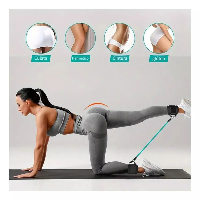GENERICO - Bandas  Elasticas Resistencia para Tobillo Gluteos Pierna