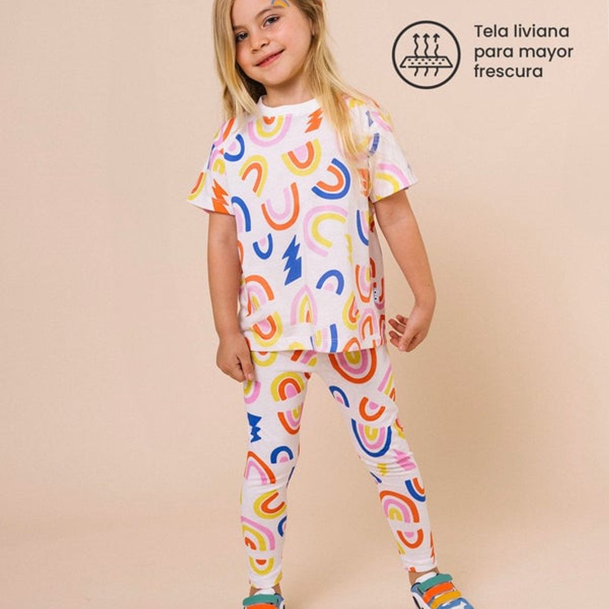 DOSOJOS - Conjunto de leggings y camiseta unisex en algodón peruano EXTRA fresco