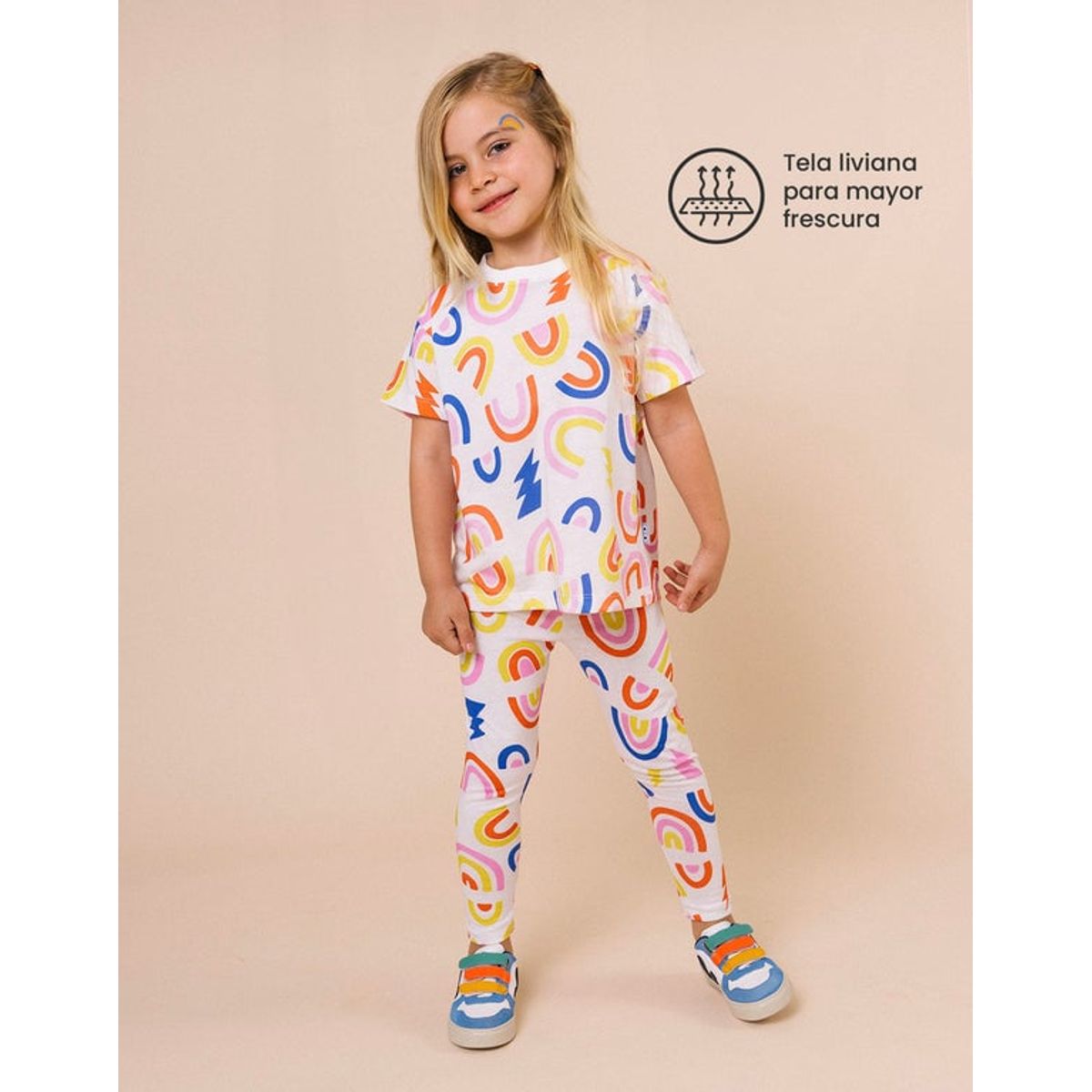 DOSOJOS - Conjunto de leggings y camiseta unisex en algodón peruano EXTRA fresco