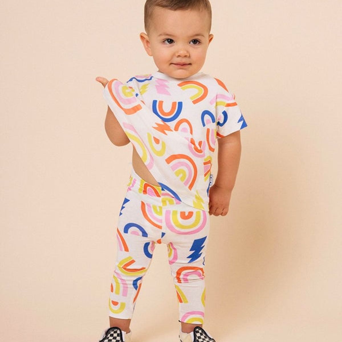 DOSOJOS - Conjunto de leggings y camiseta unisex en algodón peruano EXTRA fresco