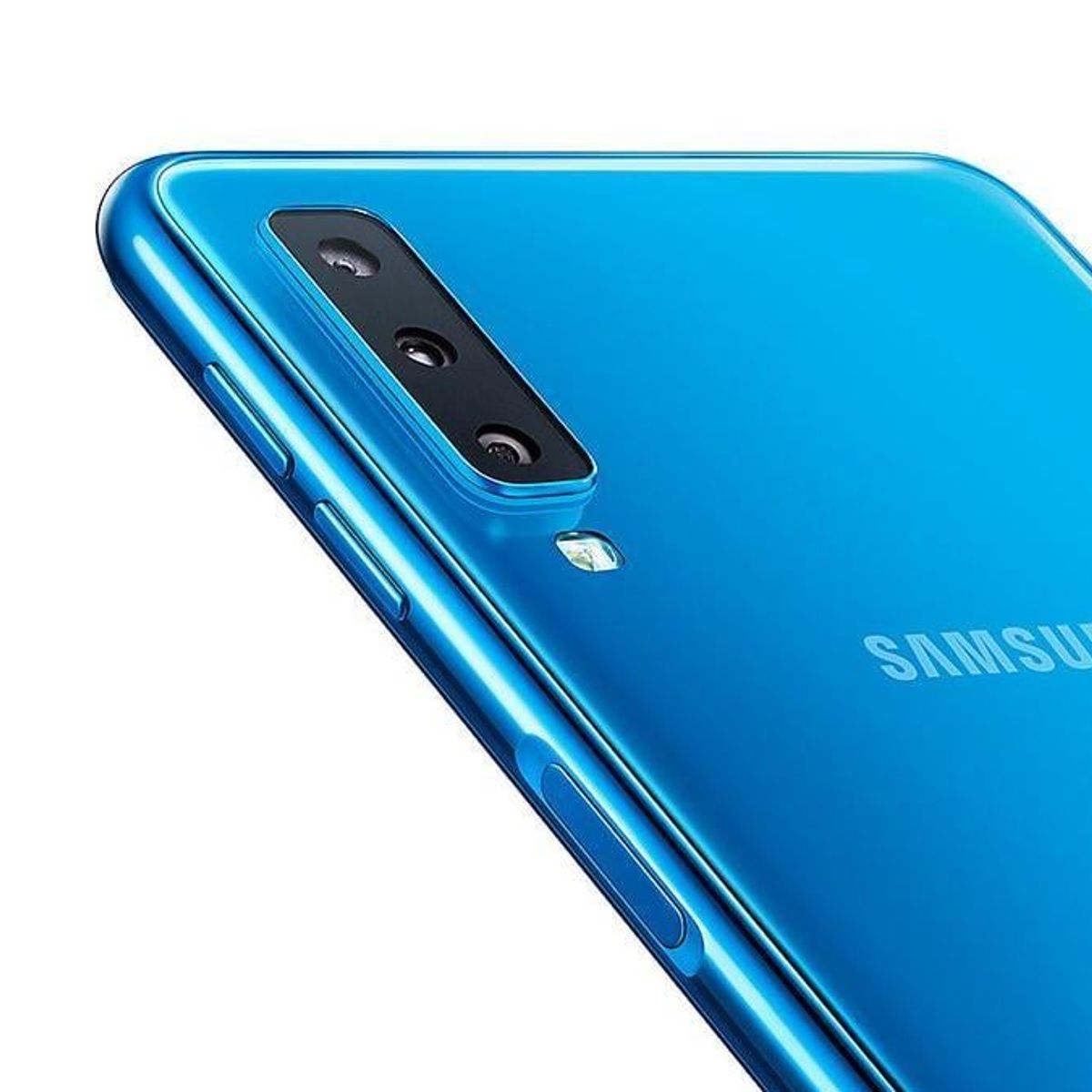 SAMSUNG - Celular Samsung Galaxy A7 - 128GB - Azul lector Huellas NFC