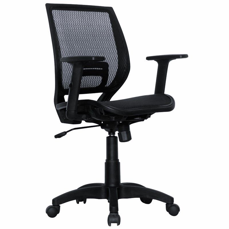 GENERICO - Silla Oficina Holanda Brazos Graduables base nylon - Mobili shop