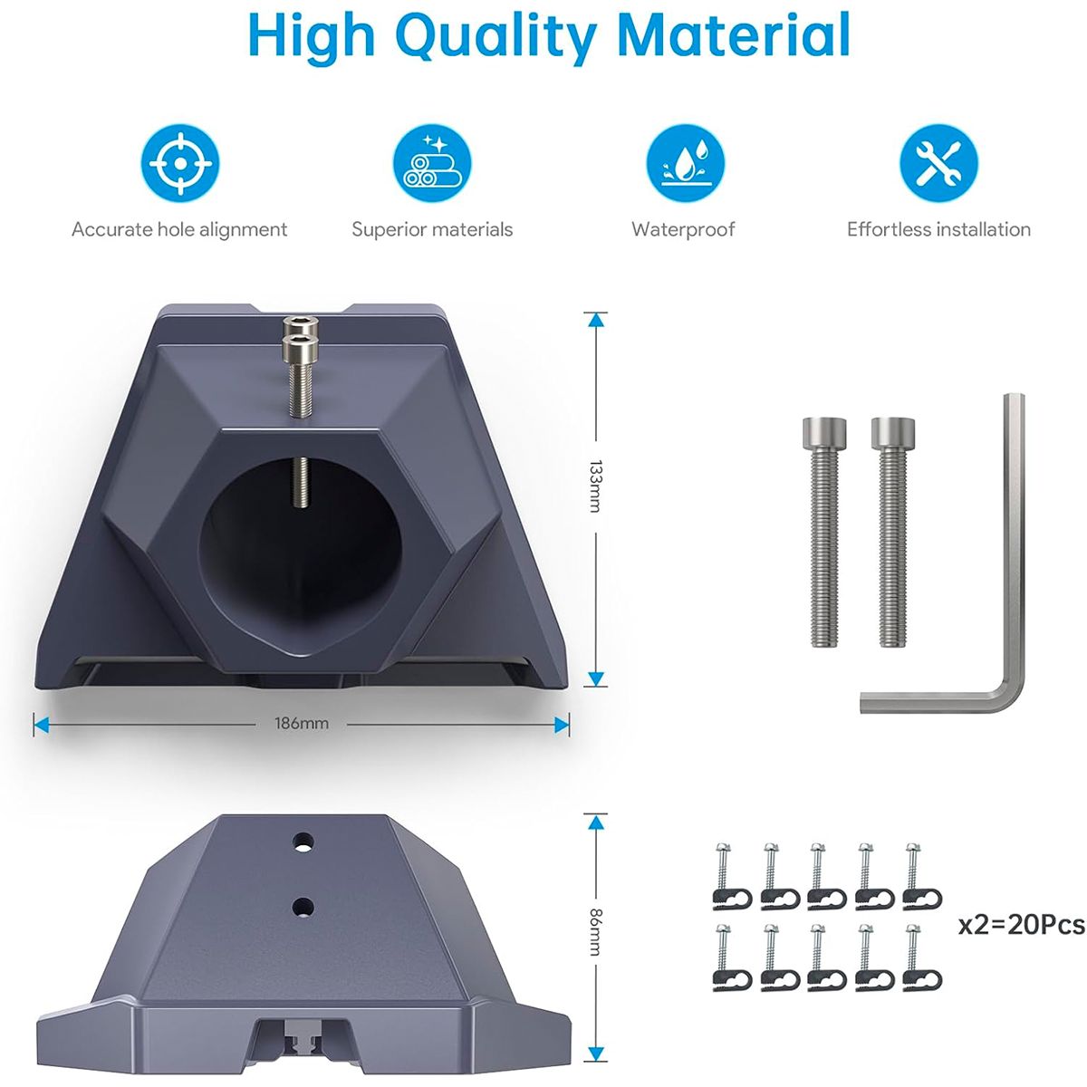 GENERICO - Adaptador De Montaje En Tubo Para Antena Starlink Estándar V4