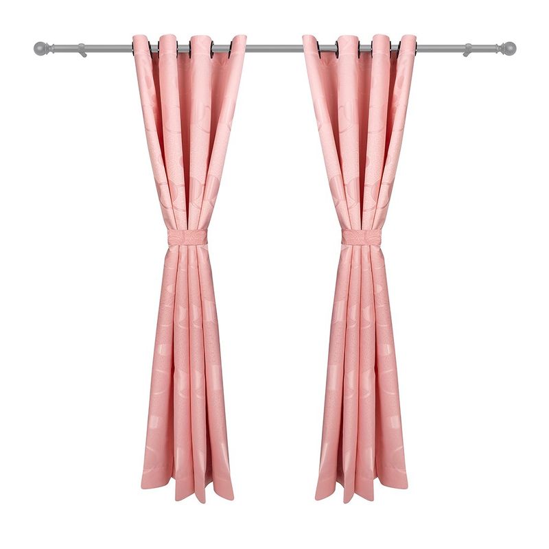 ADVANCE - Cortina de Aros Palo de rosa En Jacquard 280 cms x 210 cms 2 piezas