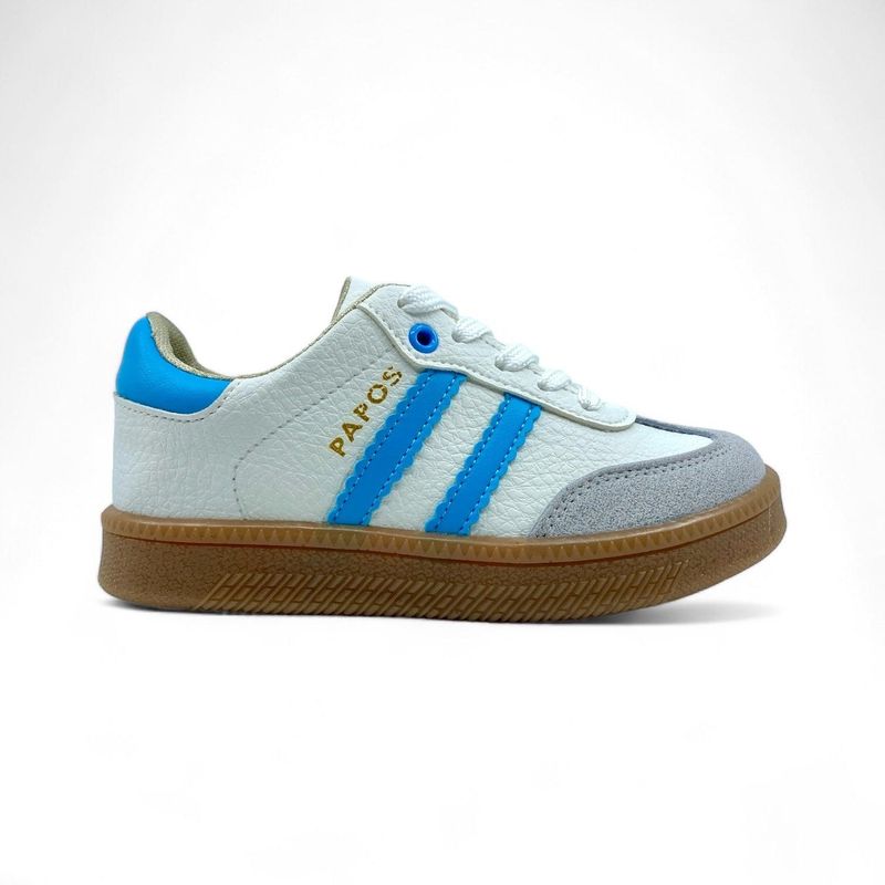 PAPOS - Tenis Casuales para Niños RetroStyle Azul