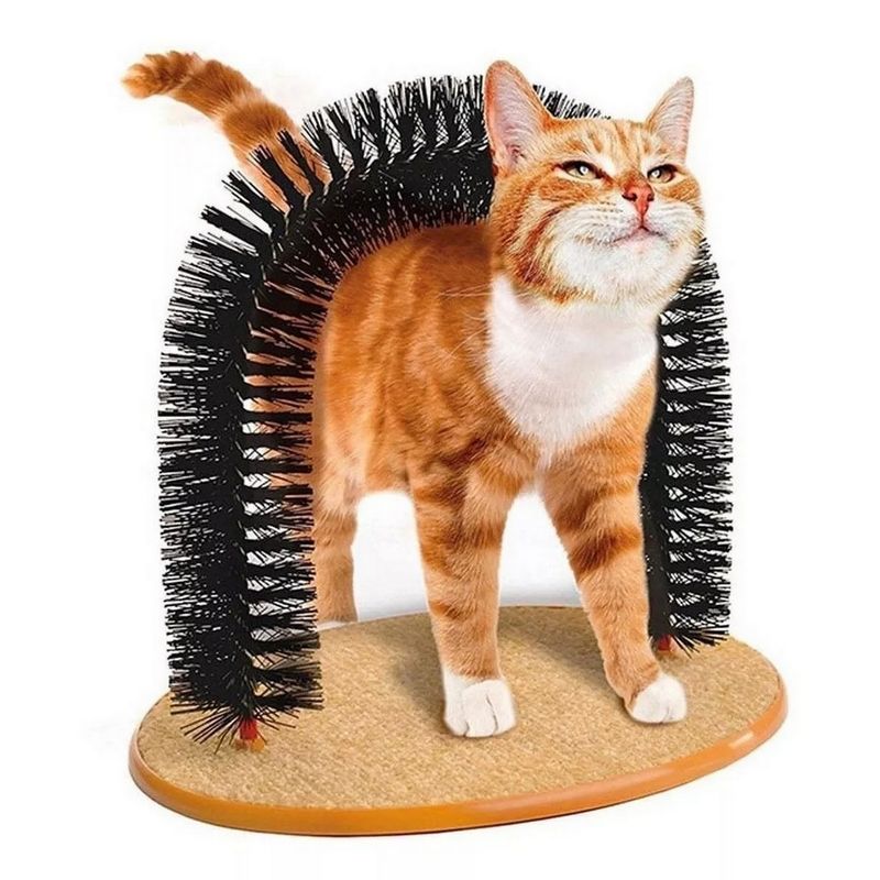 DAYOSHOP - Rascador Para Gato Masajeador Cepillo Gatos Rascador En Arco