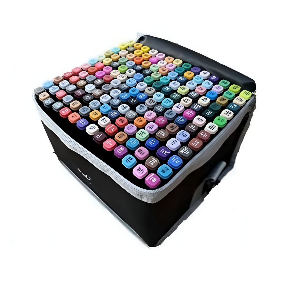 DAYOSHOP - Marcadores Doble Punta Plumones Punta Pincel 168 Colores