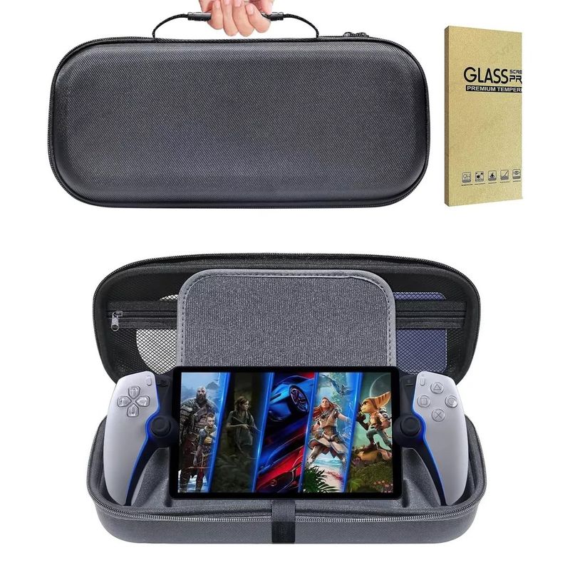 GENERICO - Estuche Rígido porta accesorios Playstation Portal Ps5+Obsequio Vidrio.