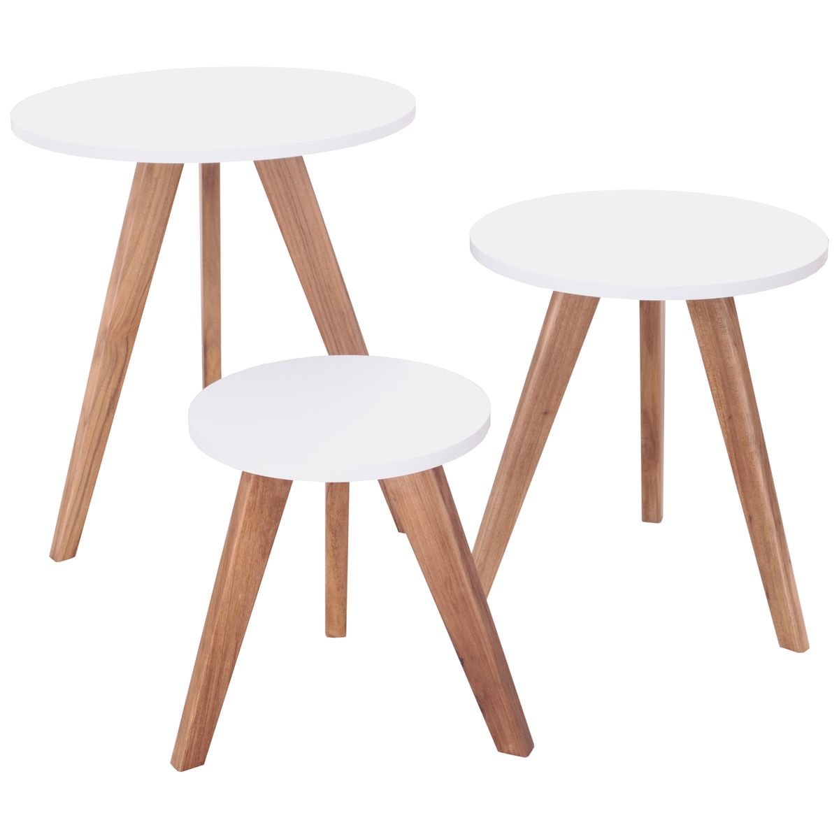 GENERICO - Mesa Auxiliar Nórdica Decorativa Set X 3