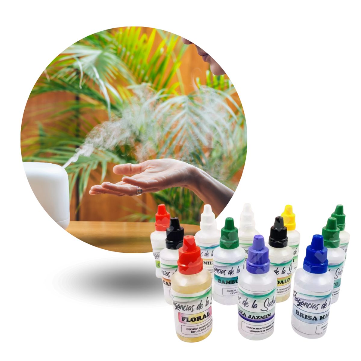 GENERICO - Esencia para Difusor de Aromas Hidrosoluble Humidificador