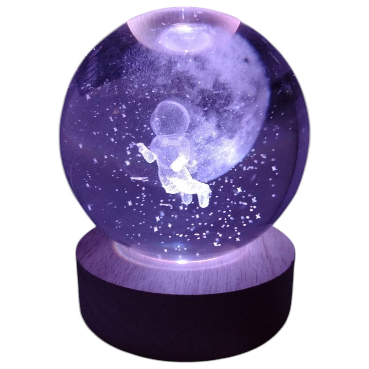 INFANTILES CAJUROMIX - Lámpara Astronauta 3d Ilumina Tu Habitación Astronauta Cósmico