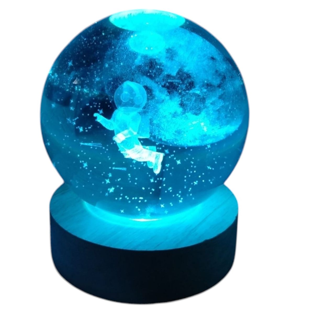 INFANTILES CAJUROMIX - Lámpara Astronauta 3d Ilumina Tu Habitación Astronauta Cósmico