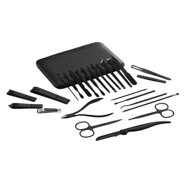 GENERICO - Kit Manicure Estuche Corta Uñas Accesorios Portátil Pedicura