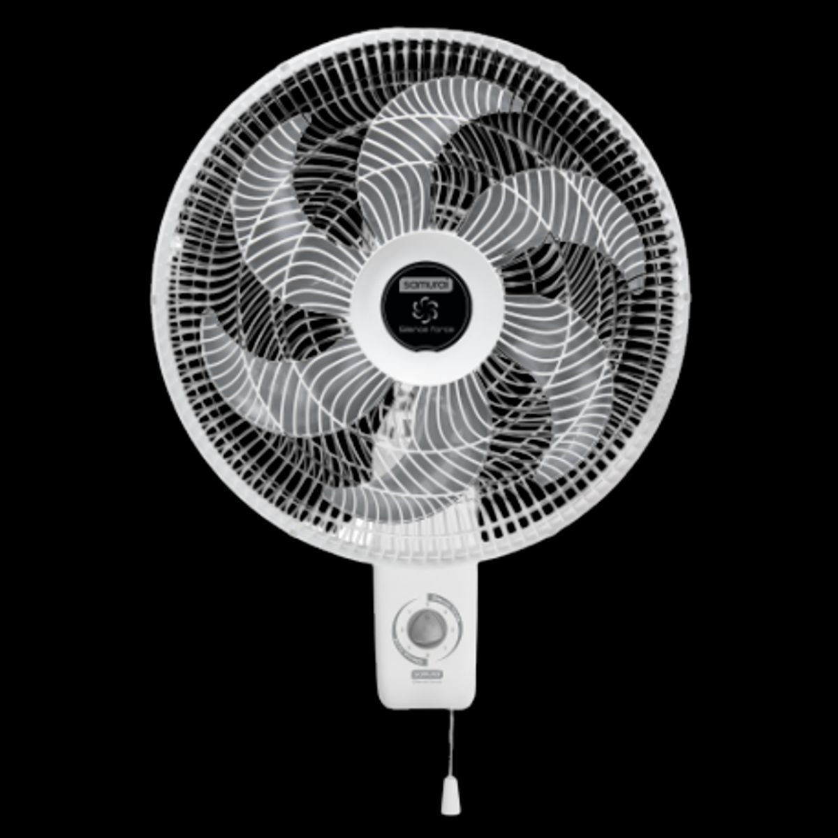 SAMURAI - Ventilador Samurai Turbo Silence Maxx Compact 2 en 1 60 Watts 3 velocidades Negro