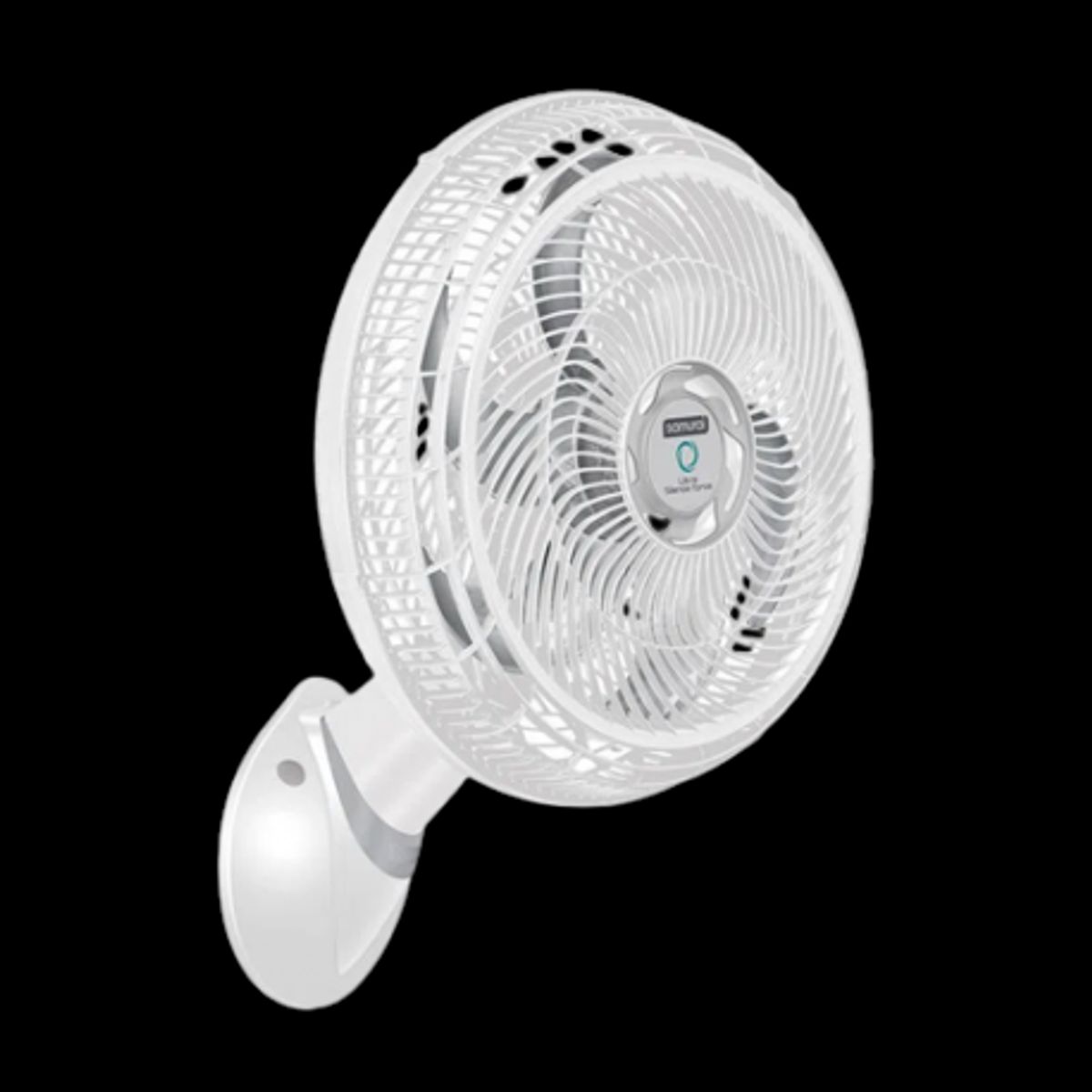 SAMURAI - Ventilador Samurai Turbo Silence Maxx Compact 2 en 1 60 Watts 3 velocidades Negro