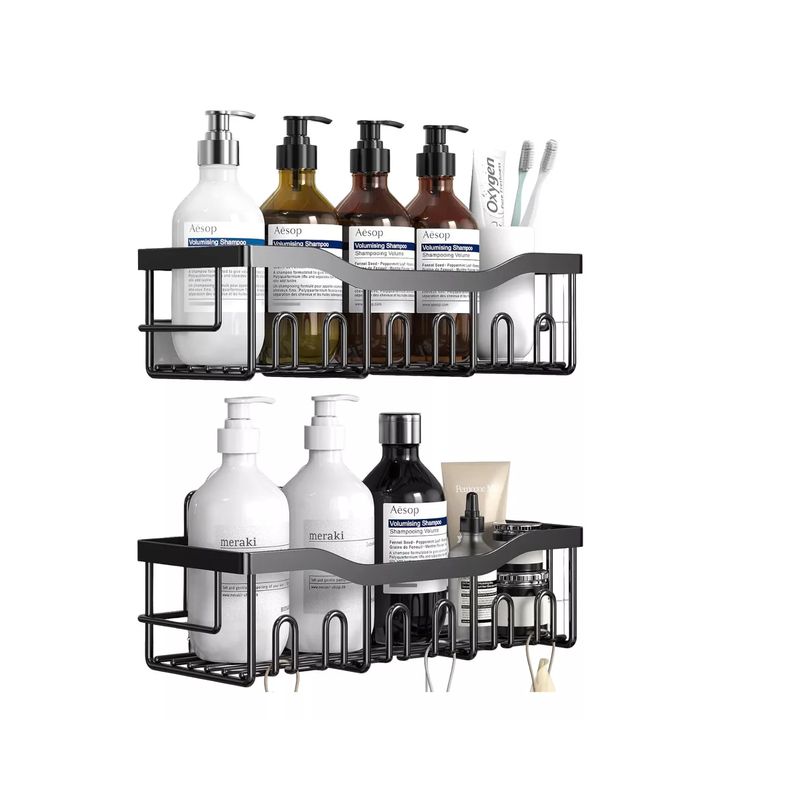 GENERICO - Rack 2 Cestas Almacenamiento De Baño Y Cocina Organizador