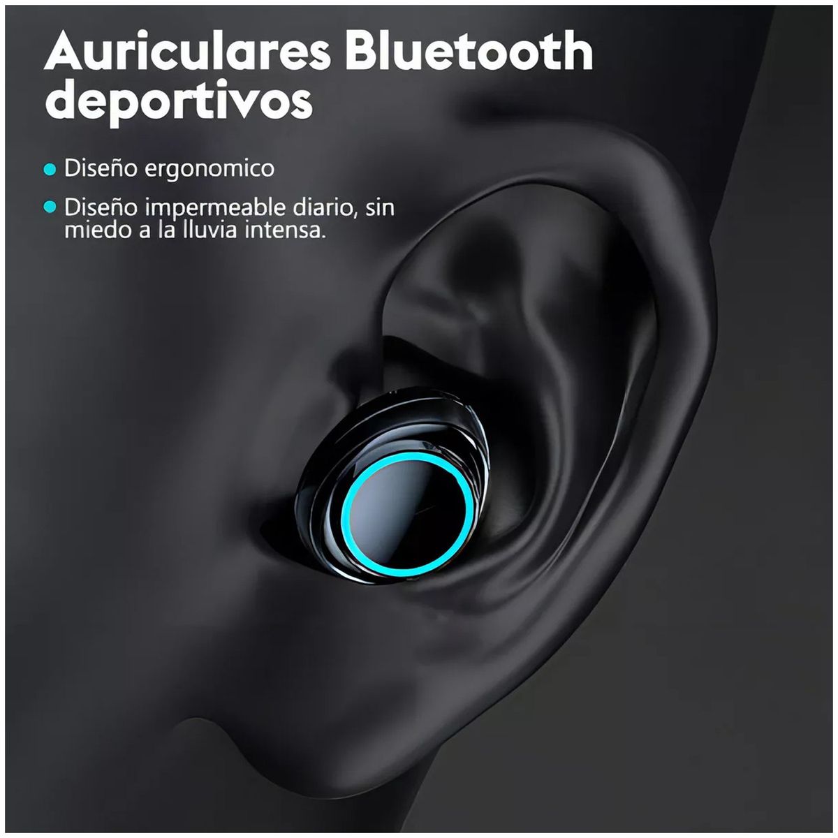 ONE PIXEL - Audífonos Bluetooth Deportivos M25 Reducción De Ruido Color Negro