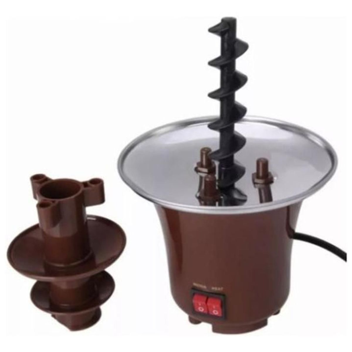 GENERICO - Fuente Chocolate 3 Niveles Fiestas Dulce Postres Diversion