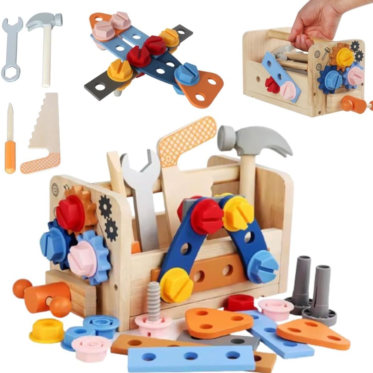 GENERICO - Caja De Herramientas En Madera Montessori