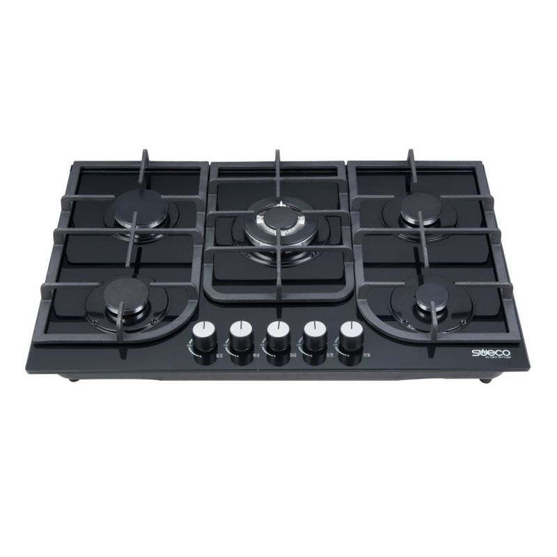 SUECO - Estufa SUECO 79 cm 5 Puestos Gas Natural 8501 Vidrio